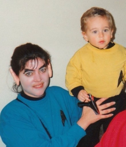 Before the days when Star Trek costumes were available to purchase - DC's second Halloween.