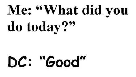 What did you do today